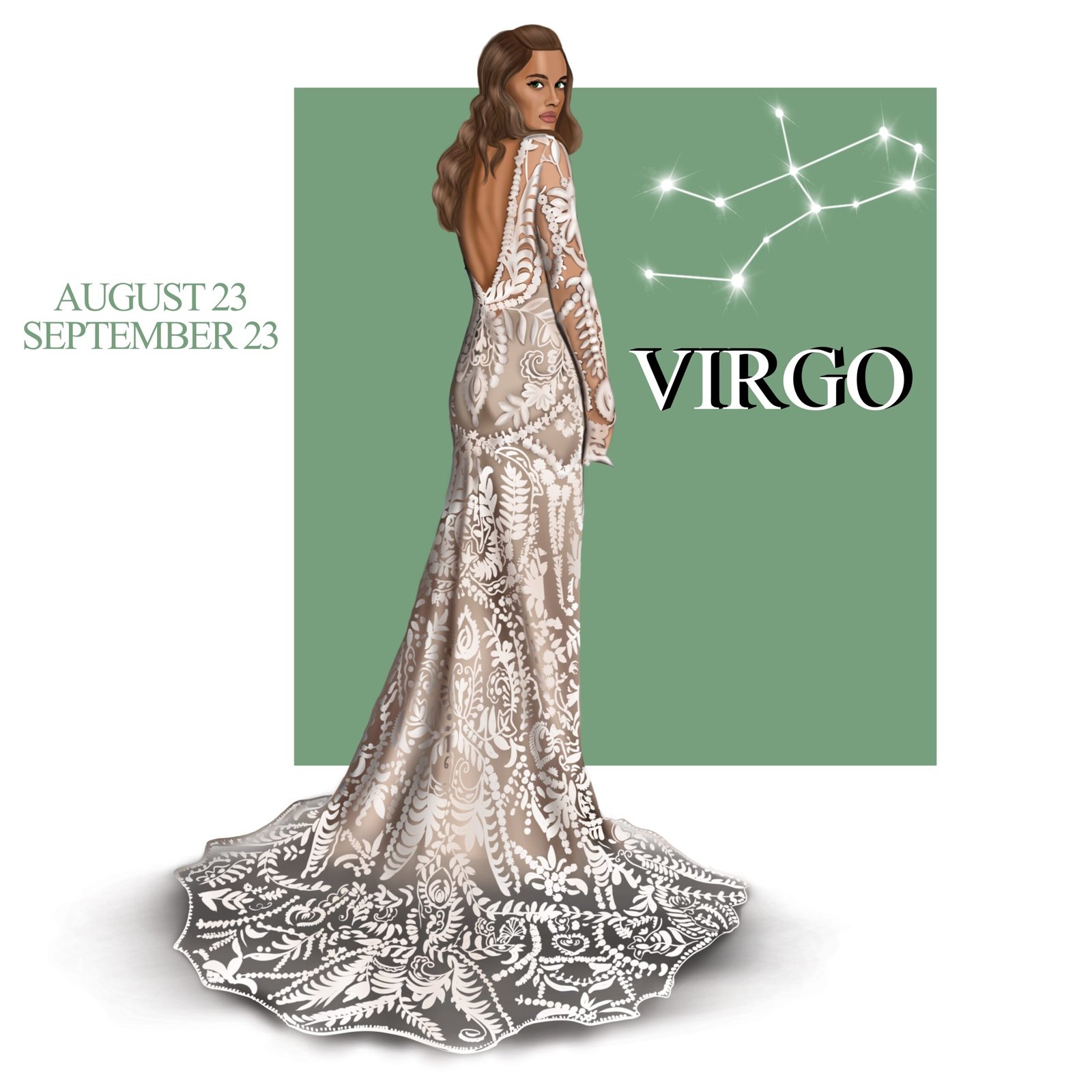 Virgo zodiac illustration